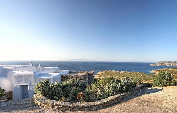 Elegant Seaside Villa, Great Views, Infinity Pool, Lia, Mykonos 别墅