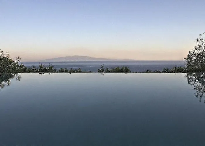 Elegant Seaside Villa, Great Views, Infinity Pool, Lia, Mykonos * 卡拉法蒂斯
