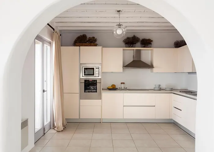 Elegant Seaside Villa, Great Views, Infinity Pool, Lia, Mykonos 别墅 *