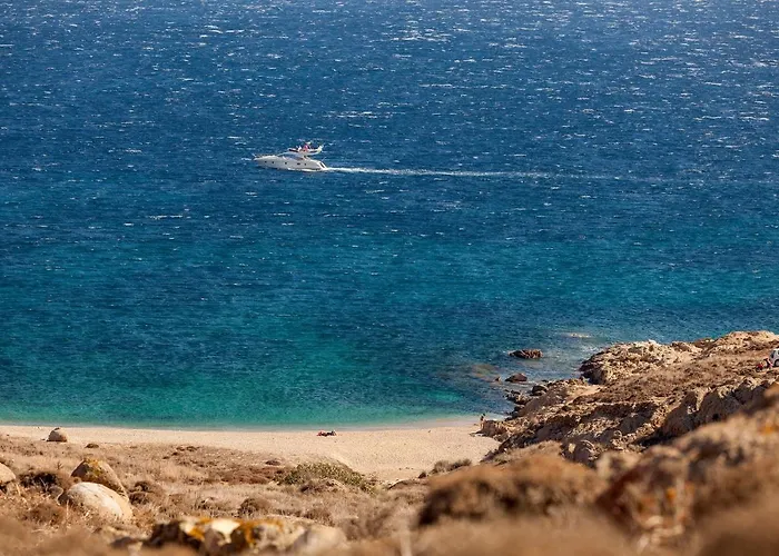 别墅 Elegant Seaside Villa, Great Views, Infinity Pool, Lia, Mykonos