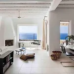 빌라 Elegant Seaside Villa, Great Views, Infinity Pool, Lia, Mykonos 칼라파티스