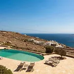 Elegant Seaside Villa, Great Views, Infinity Pool, Lia, Mykonos קלפטיס