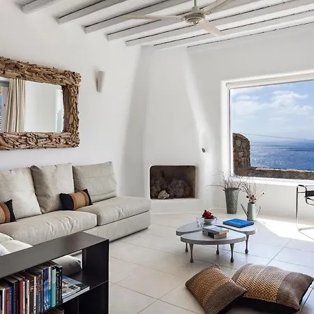 Elegant Seaside Villa, Great Views, Infinity Pool, Lia, Mykonos וילה