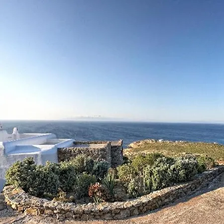 Elegant Seaside Villa, Great Views, Infinity Pool, Lia, Mykonos 别墅