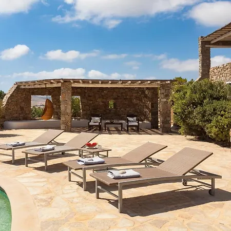 Elegant Seaside Villa, Great Views, Infinity Pool, Lia, Mykonos Vila Kalafatis