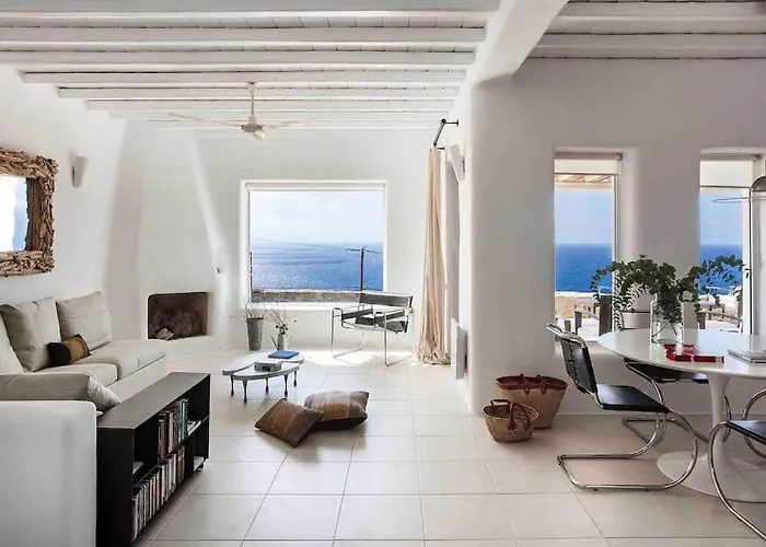Vila Elegant Seaside Villa, Great Views, Infinity Pool, Lia, Mykonos Kalafatis